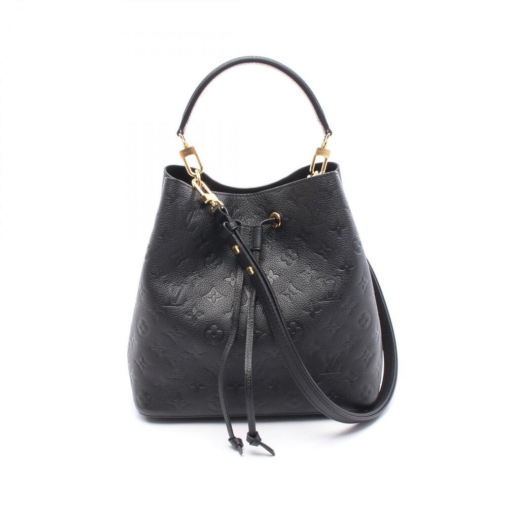 Louis Vuitton Neo Noe Handbag Leather Monogram Empreinte Black